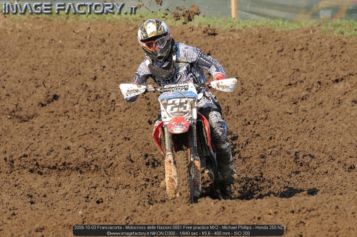 2009-10-03 Franciacorta - Motocross delle Nazioni 0851 Free practice MX2 - Michael Phillips - Honda 250 NZ